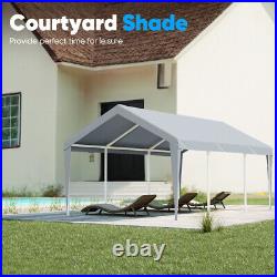 Quictent 10'x20' Heavy Duty Carport Canopy Garage Outdoor Car Shelter withWindows