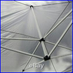 Quictent 10X15 White EZ Pop Up Canopy Tent Party Tent with Sides Pyramid Roofed