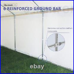 Quictent 10X20ft Heavy Duty Car Canopy Carport Shelter Shed Garage Storage Tent
