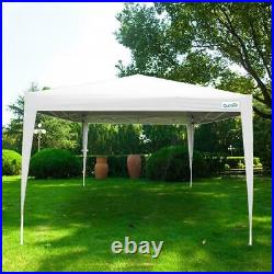 Quictent 10x10 EZ Pop Up Canopy Gazebo Instant Canopy Tent with Sides White