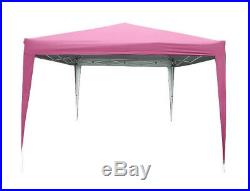 Quictent 10x10 Pop Up Canopy Tent with Carry Bag for Outdoor Beach Garden Pink