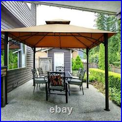 Quictent 10x10ft Wedding Patio Gazebo Canopy Outdoor Party Tent Sun Shade Beige