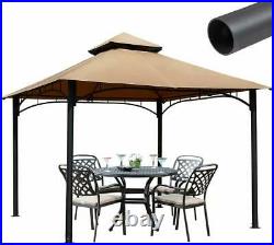 Quictent 10x10ft Wedding Patio Gazebo Canopy Outdoor Party Tent Sun Shade Beige
