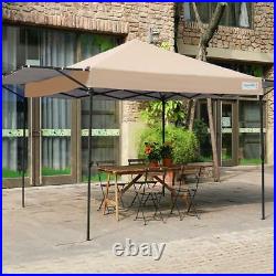Quictent 10x15.7ft Beige EZ Pop Up Canopy Outdoor Gazebo Party Tent With Carry Bag