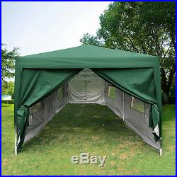 Quictent 10x20 Feet Green Screen Curtain EZ Pop Up Canopy Party Tent Gazebo