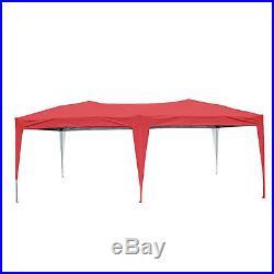 Quictent 10x20 Feet Red Screen Curtain EZ Pop Up Canopy Party Tent Gazebo