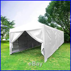 Quictent 10x20 Feet White Screen Curtain EZ Pop Up Canopy Party Tent Gazebo