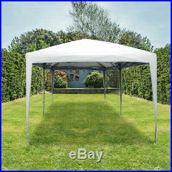 Quictent 10x20 Ft EZ Pop Up Canopy Party Tent with Sides Wheeled Bag-6 Colors