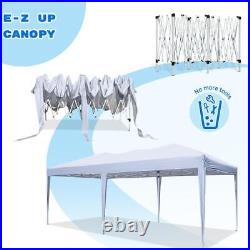 Quictent 10x20FT EZ Pop Up Canopy Wedding Tent Gazebo Outdoor Shelter White US