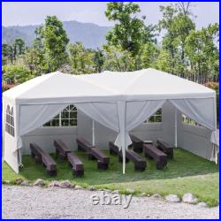 Quictent 10x20Ft Ez Pop Up Canopy Wedding Party Tent Folding Gazebo With Sidewalls