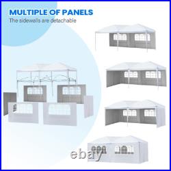Quictent 10x20Ft Ez Pop Up Canopy Wedding Party Tent Folding Gazebo With Sidewalls