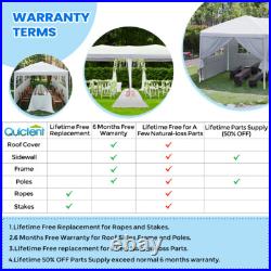 Quictent 10x20Ft Ez Pop Up Canopy Wedding Party Tent Folding Gazebo With Sidewalls