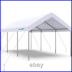 Quictent 10x20ft Carport Heavy Duty Car Canopy White