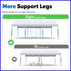 Quictent 10x20ft Carport Heavy Duty Car Canopy White