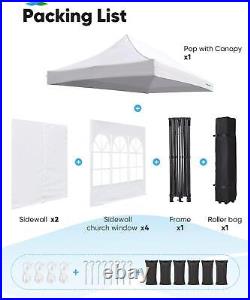 Quictent 10x20ft Outdoor Wedding Pop Up Canopy Heavy Duty Instant Party Tent US