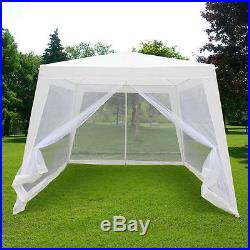 Quictent 10x7.9 Trapezoid Canopy Party tent Gazebo Screen House Mesh Side Wall