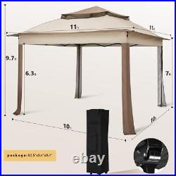 Quictent 11x11FT EZ Pop up Canopy Tent Outdoor Patio Gazebo Sun Shade Shelter US