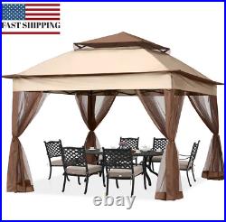 Quictent 11x11ft Pop Up Canopy Patio Folding Gazebo Outdoor Wedding Party Tent