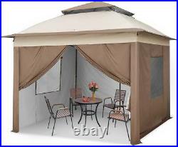 Quictent 11x11ft Pop Up Patio Gazebo Canopy Party Wedding Tent Outdoor Shelter