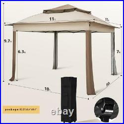 Quictent 11x11ft Pop Up Patio Gazebo Canopy Party Wedding Tent Outdoor Shelter