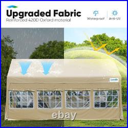 Quictent 13'X20' Anti-Snow Carport Canopy Garage Shed Car Shelter Retractable US