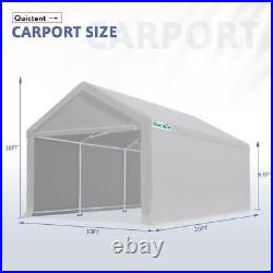Quictent 13X20 Carport Outdoor Car Shelter Storage Garage Canopy Tent Heavy Duty