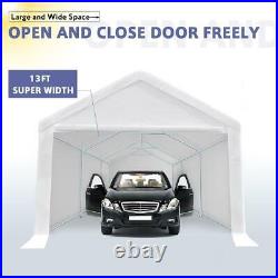 Quictent 13X20FT Heavy Duty Carport Canopy Garage Car Shelter Shed Storage White