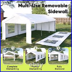 Quictent 13X20Ft Party Tent Heavy Duty Outdoor Canopy Tent Carport Wedding Event