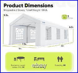 Quictent 13X20Ft Party Tent Heavy Duty Outdoor Canopy Tent Carport Wedding Event