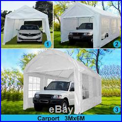 Quictent 20 x10 Heavy Duty Carport Garage Car Shelter Storage Canopy Party Tent
