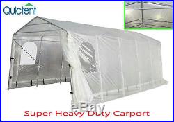 Quictent 20 x10 Heavy Duty Portable Garage Carport Canopy Storage Car Shelter