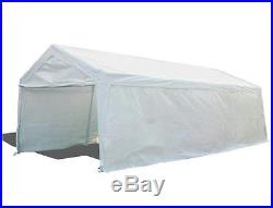 Quictent 20'x10' Heavy Duty Portable Garage Carport Car Shelter Canopy White