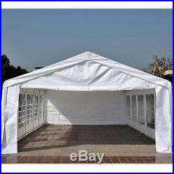 Quictent 32'x16' Heavy Duty Outdoor Carport Canopy Party Tent Gazebo White