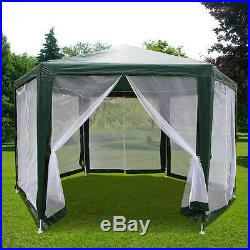 Quictent 6.6x 6.6 x 6.6 Hexagon Party tent Canopy Screen House Mesh Wall Green