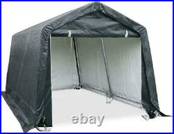 Quictent 7X12FT Outdoor Storage Gray Carport Canopy Car Shelter Shed Garage US
