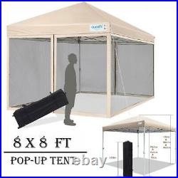 Quictent 8x8 Pop Up Canopy Party Wedding Tent Outdoor Pavilion Heavy Duty Gazebo