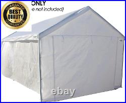 Quictent Beige Car Shelter 10'X20' Heavy Duty Carport Storage Canopy Shed Garage