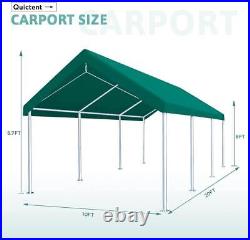Quictent Carport Boat Cover Shelter Outdoor Heavy Duty Garage Canopy Shed 10x20