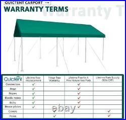 Quictent Carport Boat Cover Shelter Outdoor Heavy Duty Garage Canopy Shed 10x20