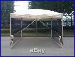 Quictent Ez Pop Up Gazebo Canopy with Netting Screen House Mesh Sidewall-3 Sizes