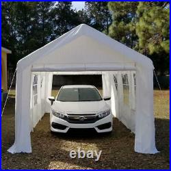 Quictent Heavy Duty 10x20ft Carport Canopy Car Shelter Storage Garage With Windows
