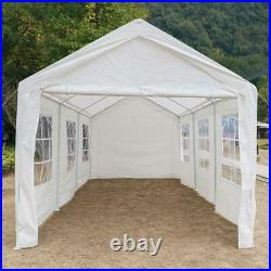 Quictent Heavy Duty 10x20ft Carport Canopy Car Shelter Storage Garage With Windows