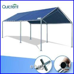 Quictent Outdoor 10'X20' Carport Garage Car Shelter Heavy Duty Blue Canopy Tent