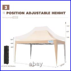 Quictent Outdoor 10x15FT Pop Up Canopy Tent Wedding Party Folding Gazebo Shelter