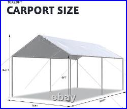 Quictent Outdoor Heavy Duty 10'x20' Carport Car Shelter Boat Cover Canopy Garage