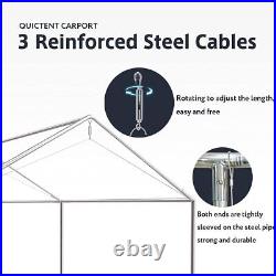 Quictent Outdoor Heavy Duty 10'x20' Carport Car Shelter Boat Cover Canopy Garage