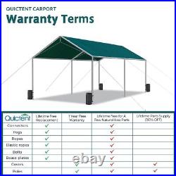 Quictent Outdoor Heavy Duty 10'x20' Carport Car Shelter Boat Cover Canopy Garage