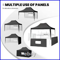 Quictent Outdoor Pop Up Canopy Tent Instant Folding Gazebo with Sidewall 10'x15