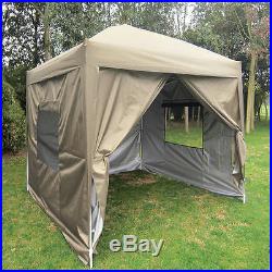 Quictent Privacy 8'X8'Screen Curtain EZ Pop Up Party Tent Canopy Gazebo Beige