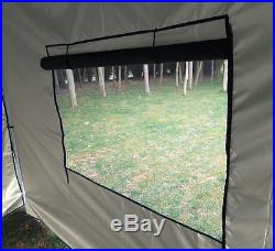 Quictent Privacy 8'X8'Screen Curtain EZ Pop Up Party Tent Canopy Gazebo Beige